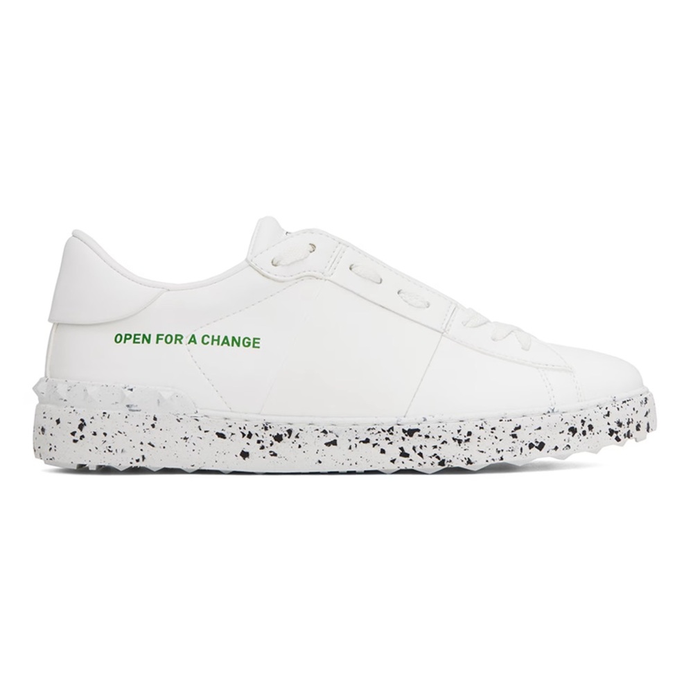 VALENTINO GARAVANI
White 'Open For A Change' Sneakers